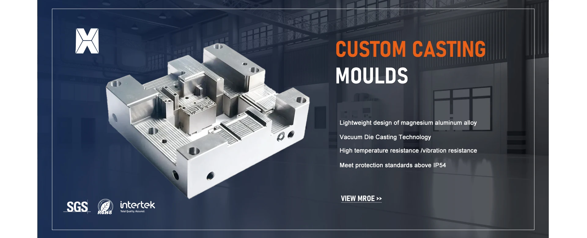 professional aluminum die casting mold production display